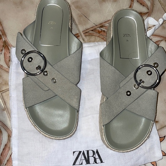 Zara platform sandals New